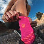 Running Ankle Socks Women | Pink Fluo / Orange