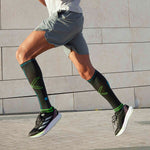 Running Socks Men | Charcoal / Bright Blue