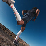 Running Socks Men | White / Orange Fluo