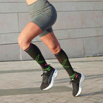 Running Socks Women | Charcoal / Fuchsia
