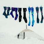 Merino Skiing Socks Women | Navy / White