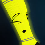 Reflective Running Socks Women | Yellow Fluo / Black