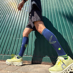 Running Socks Uomo | Blu Scuro / Giallo