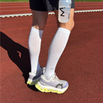 Running Socks Men | White / Grey