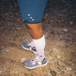 Running Socks Men | White / Orange Fluo