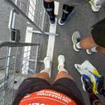 Running Socks Women | White / Orange Fluo