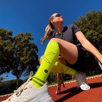 Running Socks Women | Yellow Fluo / Black