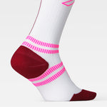 Running Socks Women | White / Bordeaux