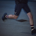Reflective Running Ankle Socks Women | Black / Pink