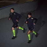 Reflective Running Socks Men | Yellow Fluo / Black