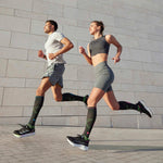 Running Socks Men | Charcoal / Bright Blue