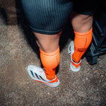 Running Socks Men | Orange Fluo / Black