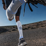 Running Socks Men | White / LightBlue