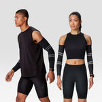 Running Arm Sleeves | Black / Light Grey