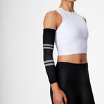 Running Arm Sleeves | Black / Light Grey