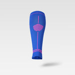 Calf Sleeves Women | Blue / Pink Fluo