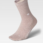 Cotton Everyday Ankle Socks Women | Beige Melange / White