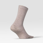 Cotton Everyday Ankle Socks Women | Beige Melange / White