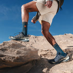 Dryarn® Hiking Ankle Socks Men | Petrol / Orange