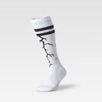 Merino Snow Socks Men – Leon Vockensperger Edition | White / Black / Turquoise