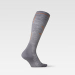 Merino Hiking Socks Women | Mid Grey / Orange