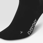 Cotton Everyday Ankle Socks Men | Black / White