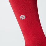 Cotton Everyday Socks Women | Red / Light Grey