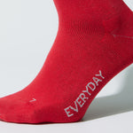 Cotton Everyday Socks Women | Red / Light Grey