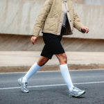 Cotton Everyday Socks Women | Bordeaux / White