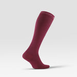 Cotton Everyday Socks Women | Bordeaux / White