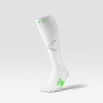 Cycling Socks Men | White / Green Fluo