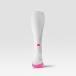 Cycling Socks Women | White / Pink Fluo