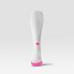 Cycling Socks Women | White / Pink Fluo