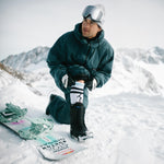 Merino Snow Socks Men – Leon Vockensperger Edition | White / Black / Turquoise