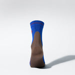 Merino Hiking Ankle Socks Men | Cobalt / Brown