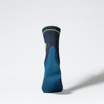 Merino Hiking Ankle Socks Men | Dark Blue / Green