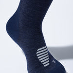 Merino Hiking Ankle Socks Men | Blue / Light Grey