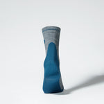 Merino Hiking Ankle Socks Men | Silver Grey / Teal