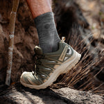 Merino Hiking Ankle Socks Men | Blue / Light Grey