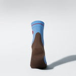 Merino Hiking Ankle Socks Women | Blue / Brown