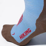 Merino Hiking Ankle Socks Women | Blue / Brown