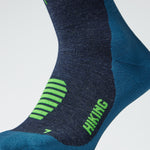 Merino Hiking Socks Men | Dark Blue / Green