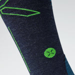 Merino Hiking Socks Men | Dark Blue / Green
