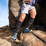 Merino Hiking Socks Men | Dark Blue / Olive