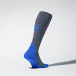 Merino Hiking Socks Men | Grey / Cobalt