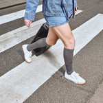 Merino Travel Socks Women | Grey / Blue