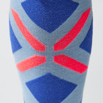 Merino Skiing Socks Men | SkyBlue / OrangeFluo