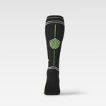 Reflective Running Socks Men | Black / Green Fluo