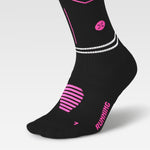 Reflective Running Socks Women | Black / Pink