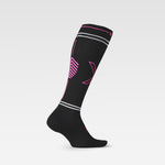 Reflective Running Socks Women | Black / Pink